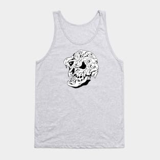 psychedelic skull Tank Top